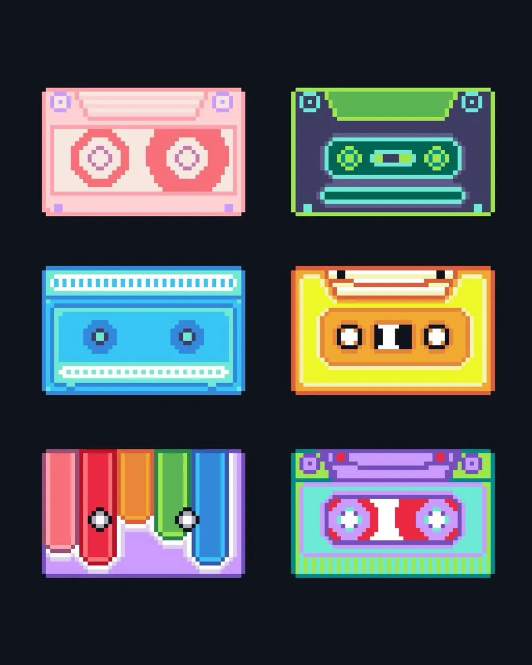 Tapes pixel art